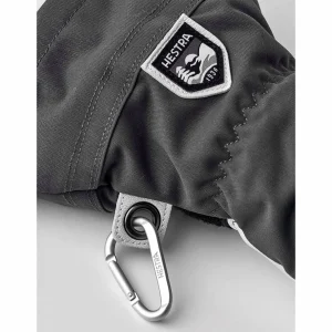 Women Hestra Army Leather Heli Ski 3-Finger Mittens