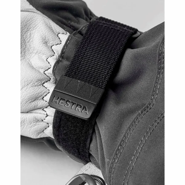 Women Hestra Army Leather Heli Ski 3-Finger Mittens