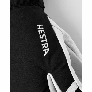 Women Hestra Army Leather Heli Ski 3-Finger Mittens