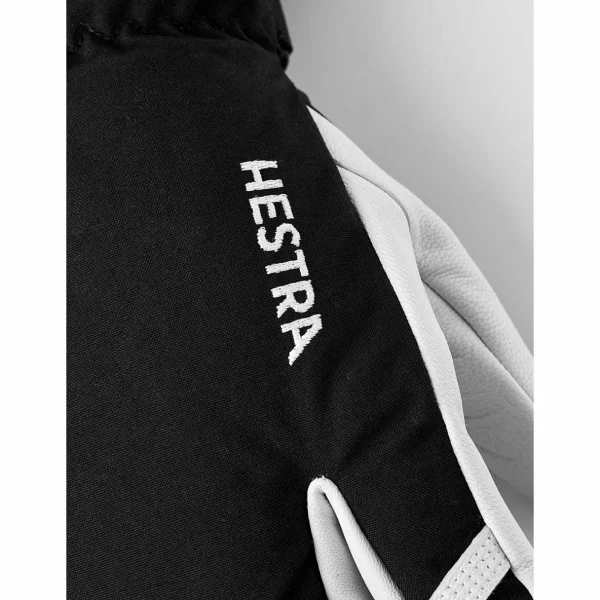 Women Hestra Army Leather Heli Ski 3-Finger Mittens