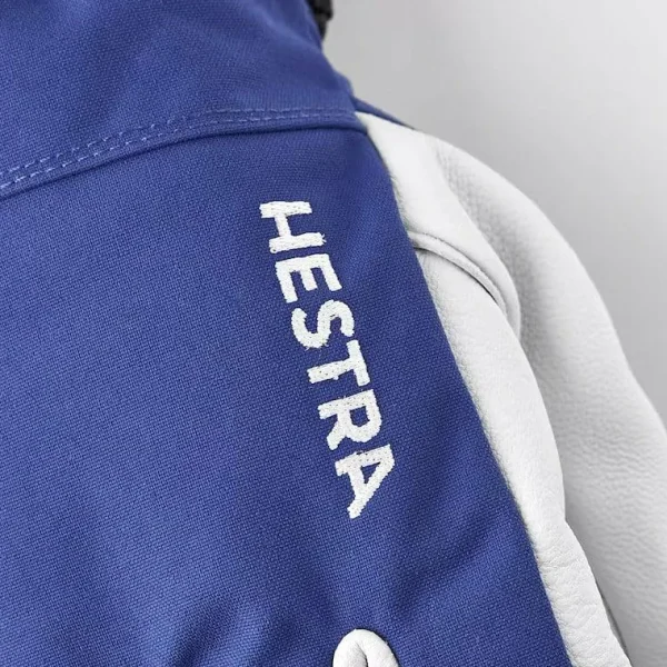 Women Hestra Army Leather Heli Ski 5-Finger Gloves