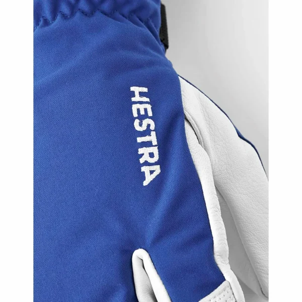 Women Hestra Army Leather Heli Ski 3-Finger Mittens