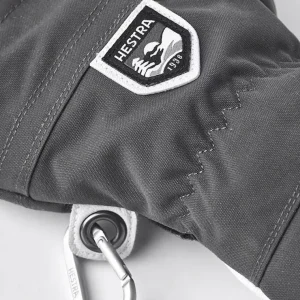 Women Hestra Army Leather Heli Ski 5-Finger Gloves