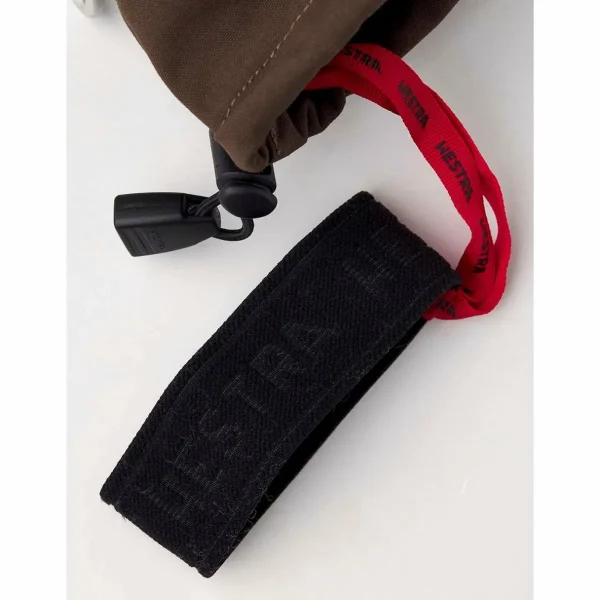 Women Hestra Army Leather Heli Ski 3-Finger Mittens