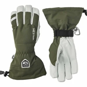 Women Hestra Army Leather Heli Ski 5-Finger Gloves