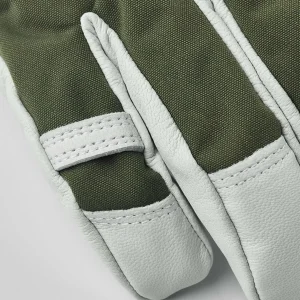 Women Hestra Army Leather Heli Ski 5-Finger Gloves
