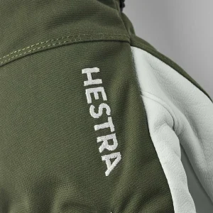 Women Hestra Army Leather Heli Ski 5-Finger Gloves