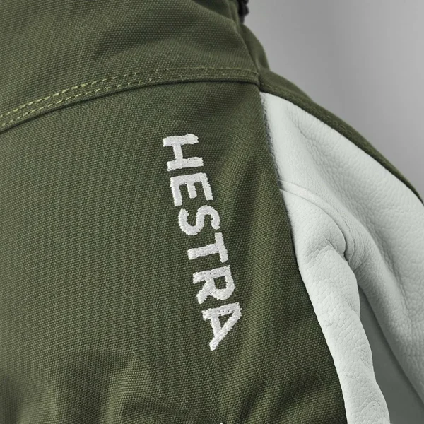 Women Hestra Army Leather Heli Ski 5-Finger Gloves