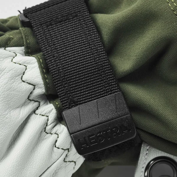 Women Hestra Army Leather Heli Ski 5-Finger Gloves