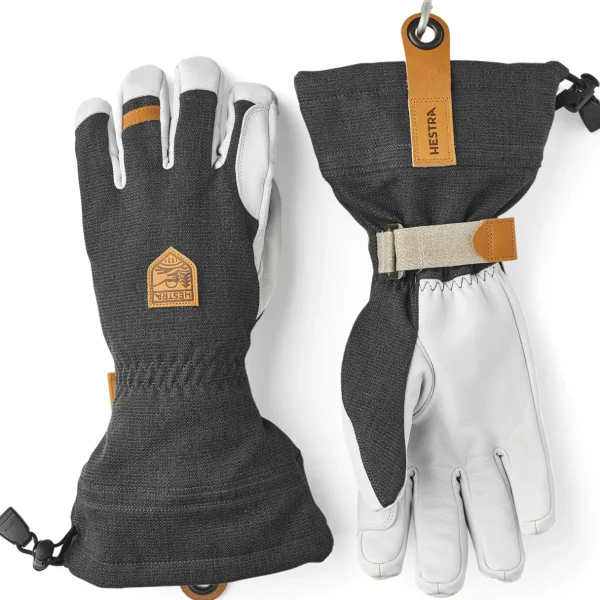 Women Hestra Army Leather Patrol Gauntlet Gloves