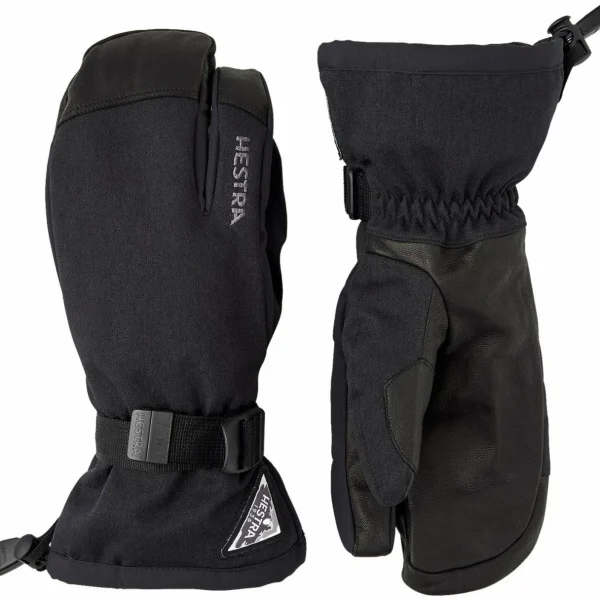 Women Hestra Powder Gauntlet 3 Finger Mittens