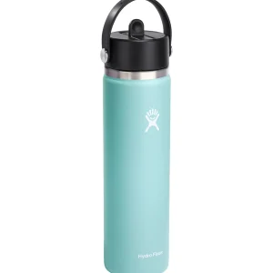 Women Hydro Flask 24oz Wide Mouth Flex Straw Cap Water Bottle