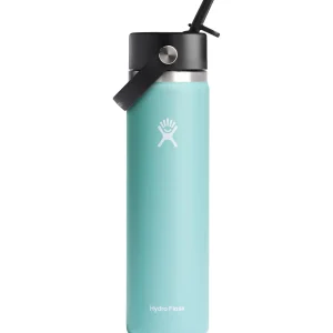 Women Hydro Flask 24oz Wide Mouth Flex Straw Cap Water Bottle