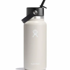 Women Hydro Flask 32oz Wide Mouth Flex Straw Cap Water Bottle