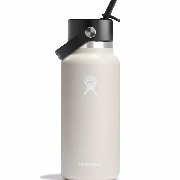 Women Hydro Flask 32oz Wide Mouth Flex Straw Cap Water Bottle