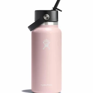 Women Hydro Flask 32oz Wide Mouth Flex Straw Cap Water Bottle