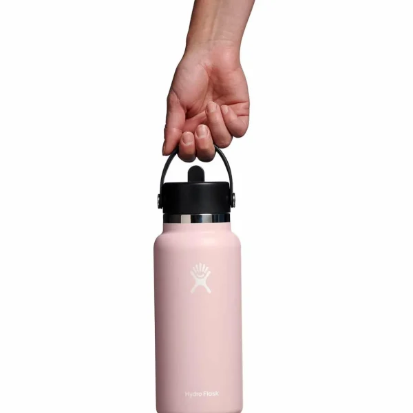 Women Hydro Flask 32oz Wide Mouth Flex Straw Cap Water Bottle