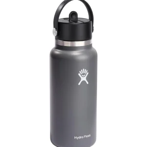 Women Hydro Flask 32oz Wide Mouth Flex Straw Cap Water Bottle