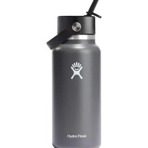 Women Hydro Flask 32oz Wide Mouth Flex Straw Cap Water Bottle