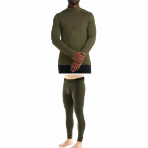 Icebreaker 200 Oasis Long Sleeve Half Zip Top + 200 Oasis with Fly Leggings 2023