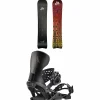 Jones Freecarver 9000S Snowboard + Apollo Pro Snowboard Bindings 2025