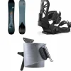 Jones Frontier Splitboard + Union Explorer Splitboard Bindings  + Nomad Universal Tail Clip Splitboard Skins 2025