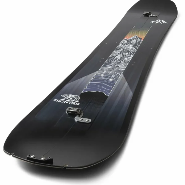 Jones Frontier Splitboard + Union Explorer Splitboard Bindings  + Nomad Universal Tail Clip Splitboard Skins 2025