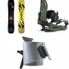 Jones Mountain Twin Splitboard + Union Charger Splitboard Bindings + Nomad Universal Tail Clip Splitboard Skins 2025