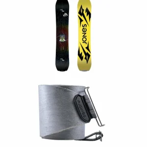 Jones Mountain Twin Splitboard + Nomad Pro Universal Tail Clip Splitboard Skins 2025
