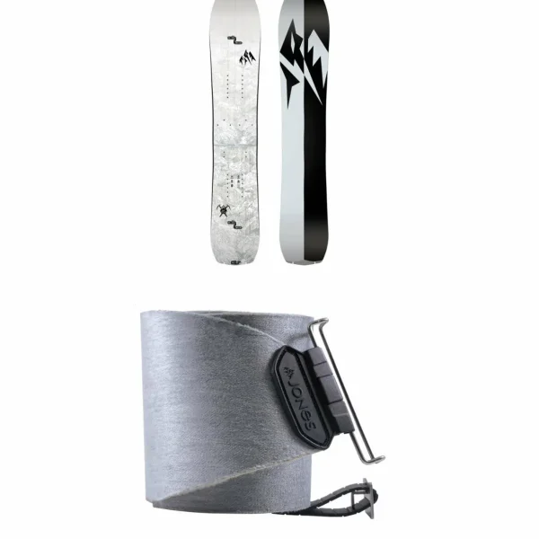 Jones Solution Splitboard + Nomad Quick Tension Tail Clip Splitboard Skins 2025