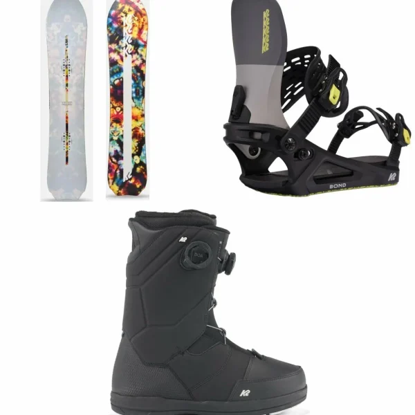 K2 Almanac Snowboard + Bond Snowboard Bindings + Maysis Snowboard Boots 2025