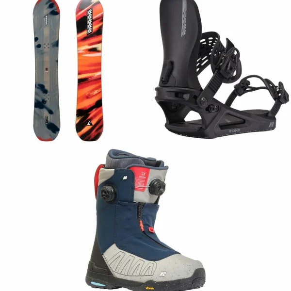 K2 Antidote Snowboard + Bond Snowboard Bindings + Orton Snowboard Boots 2025
