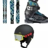 Kids K2 Indy Skis + FDT 4.5 Bindings + Indy 1 Ski Boots + evo Sessel Helmet + Goggle Combo - Kids'