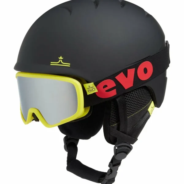 Kids K2 Indy Skis + FDT 4.5 Bindings + Indy 1 Ski Boots + evo Sessel Helmet + Goggle Combo - Kids'
