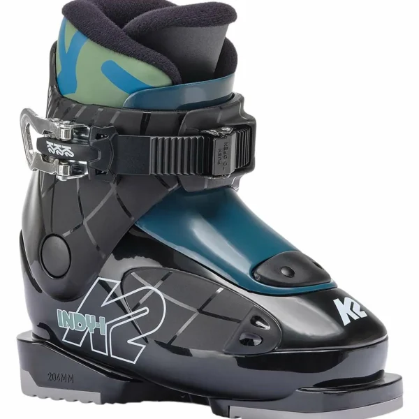 Kids K2 Indy Skis + FDT 4.5 Bindings + Indy 1 Ski Boots + evo Sessel Helmet + Goggle Combo - Kids'