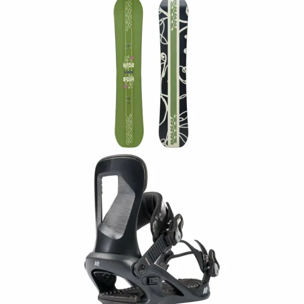 K2 Lime Lite Snowboard + Bedford Snowboard Bindings - Women's 2025