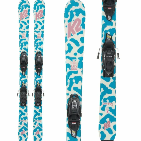 Kids K2 Luv Bug Skis + FDT 7.0 Bindings - Kids' 2024