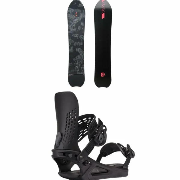K2 Niseko Pleasures Snowboard + Edition Snowboard Bindings 2025