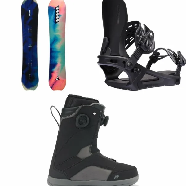 K2 Passport Snowboard + Network Snowboard Bindings + Kinsley Snowboard Boots - Women's 2025