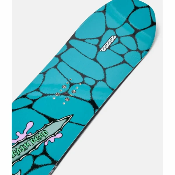 K2 x Brain Dead Passport Snowboard + Network Snowboard Bindings - Women's 2025