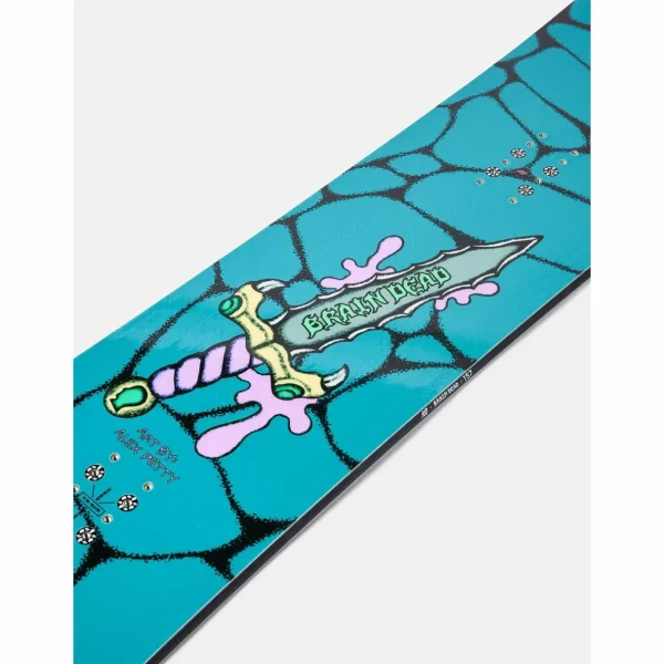 K2 x Brain Dead Passport Snowboard + Network Snowboard Bindings - Women's 2025