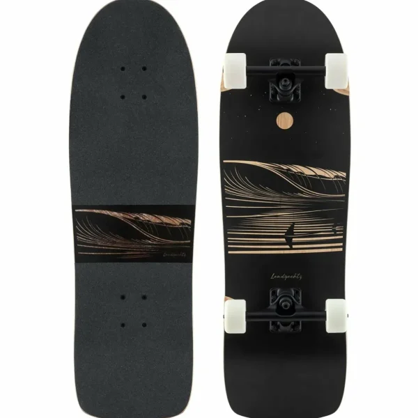 Landyachtz ATV-X Ditch Life Dark Wave Cruiser Skateboard Complete