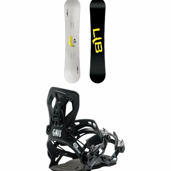 Lib Tech Skate Banana BTX Snowboard + GNU Psych Snowboard Bindings 2025