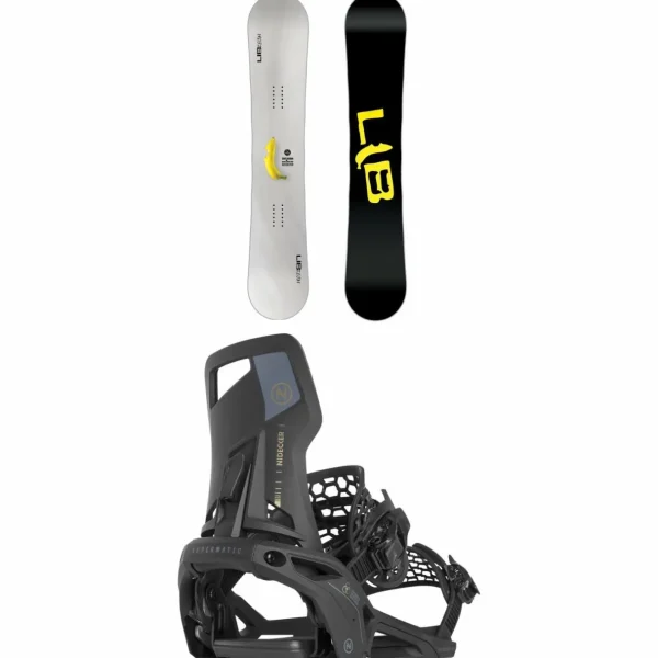 Lib Tech Skate Banana BTX Snowboard + Nidecker Supermatic Snowboard Bindings 2025