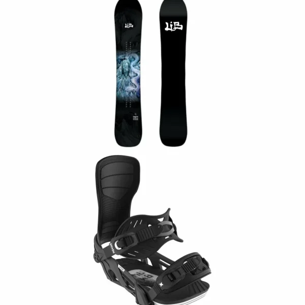Lib Tech Skunk Ape C2X Snowboard + Bent Metal Axtion Snowboard Bindings 2025