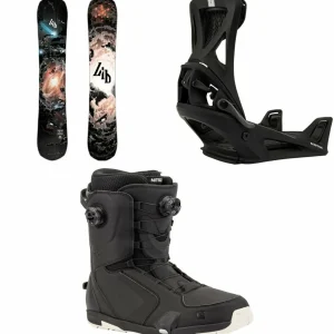 Lib Tech T. Rice Pro Snowboard + Burton Step On Genesis Snowboard Bindings  + Nitro Darkseid Step On Boa Snowboard Boots 2025