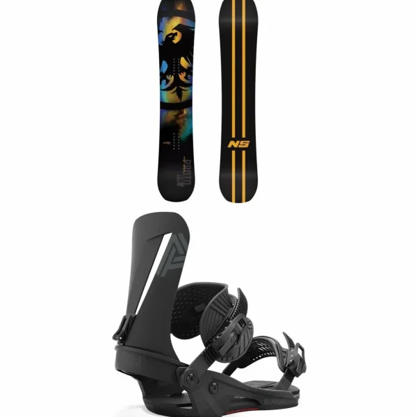Never Summer Proto FR Snowboard + Union Atlas Snowboard Bindings 2025