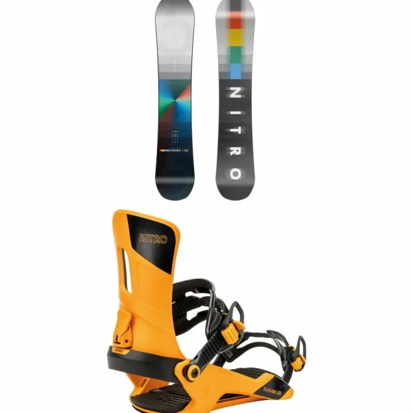 Nitro Cinema Snowboard + Rambler Snowboard Bindings 2025