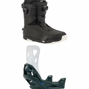 Nitro Darkseid Step On Boa Snowboard Boots + Burton Step On Snowboard Bindings 2025