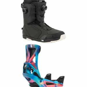 Nitro Darkseid Step On Boa Snowboard Boots + Burton Step On Genesis Snowboard Bindings 2025